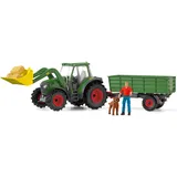 Schleich Farm World Traktor mit Anhänger