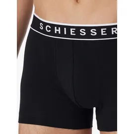 SCHIESSER Retro Boxershorts blau/schwarz M 9er Pack