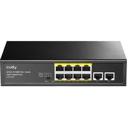 CUDY FS1010P, Fast Ethernet (10/100), Vollduplex, Power over Ethernet (PoE)