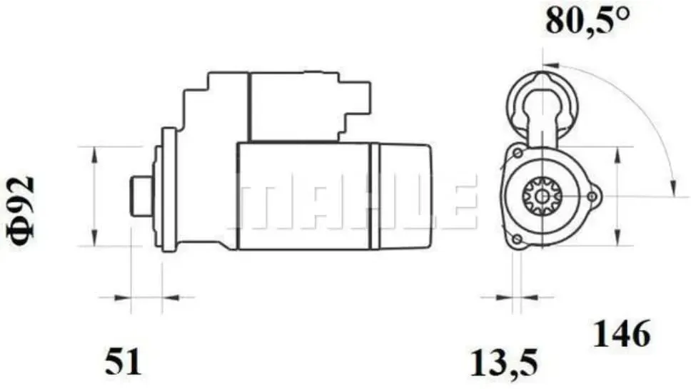 Starter MAHLE MS 755