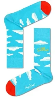 Happy Socks The Simpsons Clouds Sock Hellblau Baumwolle Gr 36/40