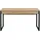 OTTO home Schreibtisch OTTO HOME "Moid, Computertisch im modernen Design", schwarz (eiche natur, schwarz, schwarz, eiche natur), B:140cm H:77cm T:60cm, Tische, Schreibtisch, Breite 120/140/160 cm, mit Metallbeinen & Schublade