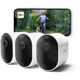 Arlo Pro 5 2K+, 3er Set, Überwachungskamera