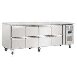 Polar U-Serie 8-Schubladen GN 1/1 Umluftkühltisch – Leistung und Zuverlässigkeit