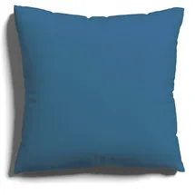 schlafgut Easy Jersey Kissenbezug 80x80 cm Blue Mid mit 100% Baumwolle, superweicher & atmungsaktiver Kopfkissenbezug