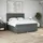 vidaXL Boxspringbett 180 x 200 cm Dunkelgrau