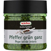 Kotanyi Gourmet Pfeffer grün ganz | mild-würzig, leicht fruchtig-aromatische Schärfe, 400 ml