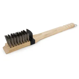 Broil King Grillbürste extra lange Borsten Holz Edelstahl weiß