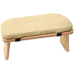 banters fitness Meditationsbank aus Bambus sand Hocker Gebetsbank Yoga Holz