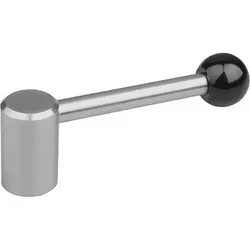 SPANNHEBEL GR.1 M08, A=88,1, FORM:0° EDELSTAHL, KOMP:KUNSTSTOFF