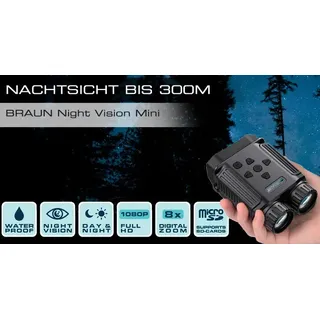BRAUN Night Vision Mini  digitales Nachtsichtgerät - 8x Digitalzoom - bis 300 m