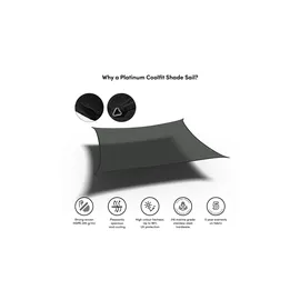 Platinum Sonnensegel Coolfit schwarz