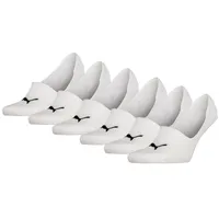 Puma Mid Cut Footie Füßlinge 6 Paar Weiß 43-46