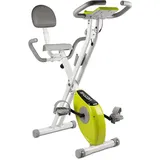 Bigzzia Heimtrainer, Klappbar Heimtrainer, Indoor Cycling X-Bike, Ergometer Fitness Fahrrad mit magnetischem Widerstand, bis 100 kg - Grün