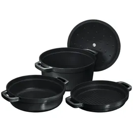 chef cuisine international CHEF CUISINE Topf-Set 3-tlg. Kochtopf + Bräter