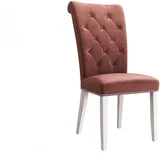 Mirjan24 Polsterstuhl, Rosa, Weiß, 1-Sitzer, 47x103x68 cm, Esszimmer, Stühle, Esszimmerstühle, Vierfußstühle