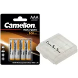 4 x AAA NiMH 600mAh Akkus für Schnurlose Telefone Siemens Gigaset A415 C430 S810 E500 E500A A580 A585 A400 A415 Duo/Trio + Online-Sale-Shop Akkubox
