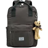 Rucksack,Daypack Rucksack Mädchen Jungen & Kinder Damen Herren Schulrucksack mit laptopfach für 15 Zoll Notebook, wasserdichte Schultasche - Dunkelgrau