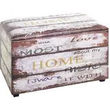 Haku-Möbel HAKU Sitztruhe Motiv 65 x 40 x 42 cm - bunt - BHT 65x42x40 cm