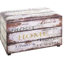 Haku-Möbel HAKU Sitztruhe Motiv 65 x 40 x 42 cm - bunt - BHT 65x42x40 cm