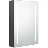 vidaXL LED-Bad-Spiegelschrank 57,0 cm grau