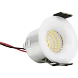 Premium X PremiumX LED Mini Spotlight Einbauspots 3W 240V 3000K 300LM Deckenspot Decken-Einbau-Strahler warmweiß ALU weiß Einbauleuchte Spot-Strahler