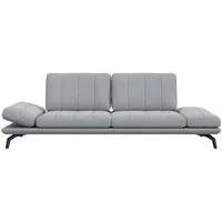 FLEXLUX 3-Sitzer Tropea Relaxsofa, Designsofa, Relaxfunktion, TV-Couch, Funktionssofa mit Armteilverstellung & Sitztiefenverstellung grau