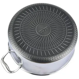 Cheffinger Saucentopf 20cm 18/10 Edelstahl Wabenstruktur mit Deckel