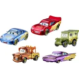 Mattel Disney und Pixar Cars Rennen zum 20. Jubiläum von Radiator Springs 5er-Pack, die 5 beliebtesten Figuren aus dem Originalfilm, JMJ85