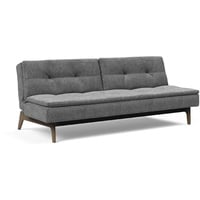 INNOVATION LIVING Schlafsofa Dublexo Eik Raucheiche Stoff Grau Charcoal