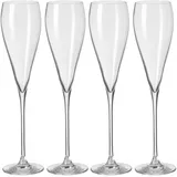 Fink Champagnerglas »PREMIO«, (Set, 4 tlg.), Sektglas, Champagnerflöte, 4er Set, transparent, farblos