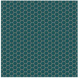 CONTOUR Vliestapete Hexagon Chic 1005x52 cm 10 m Grün