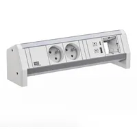 Bachmann DESK 2xUTE 1xUSB A/C 22W 1xCM GST18 RAL9010