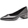 TAMARIS Damen Pumps Leder Blockabsatz bequem; Pewter, EU 37