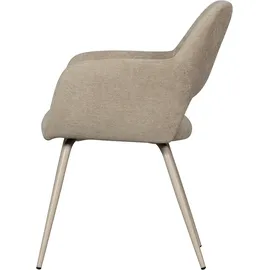 Woood Esszimmerstuhl Jenny Webstoff beige 2er Set