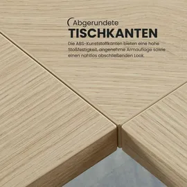 bümö Schreibtisch Buche / Weiß