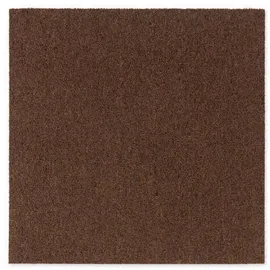 Karat Teppichfliesen Moscow Selbstliegend 50 x 50 cm Dunkelbraun