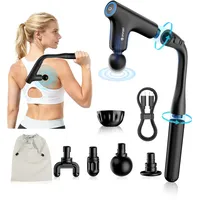 Upsport Massagepistole,Muskel Percussion Massagegerät mit Turbo-Beating-Modus,Geräuscharm Massage Gun/Pistole mit