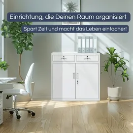 Jan Nowak VERSI Büroschrank 90 x 90 x 40 cm Grau