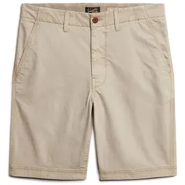 Superdry für Herren. M7110397A Officer beige Chino-Shorts (30), Lässig, Baumwolle