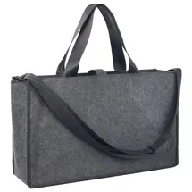 stop ocean plastic Stop Laptoptasche Desk Sharing Felt SUMBA, 46228 Dunkelgrau 100% recycelter Filz, bis 17,3 Zoll
