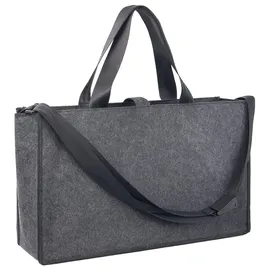 stop ocean plastic Stop Laptoptasche Desk Sharing Felt SUMBA, 46228 Dunkelgrau 100% recycelter Filz, bis 17,3 Zoll