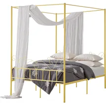 Vevor Himmelbett 160 x 200 cm Gold