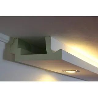 BENDU | LED Stuck-Leiste WDML-200A-PR für indirekte Deckenbeleuchtung u. Wand-Beleuchtung | 200x82mm | Licht-Profil für Wohnzimmer, Schlafzimmer, Küche | Wand-Leiste ohne Leuchtmittel