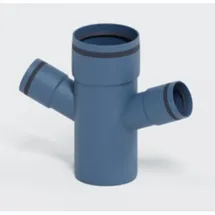 POLOPLAST Polo Kal Xs Doppelabzweig Dn 90/50/50, 67,5 Grad, Horizontal