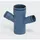 POLOPLAST Polo Kal Xs Doppelabzweig Dn 90/50/50, 67,5 Grad, Horizontal