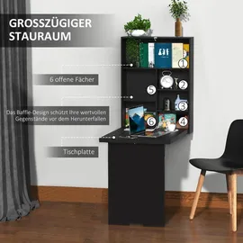 Homcom Wandtisch Klappbar Wandklapptisch Klappschreibtisch Computertisch