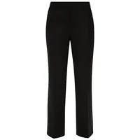 S.Oliver Regular: Wide Leg Hose - schwarz