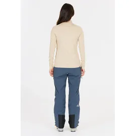 SOS Langarmshirt "Jasna", Herren, Gr. XS, beige, 90% Polyester, 10% Elasthan, unifarben, kurz, hoch geschlossener Ausschnitt, Shirts Langarmshirt, mit bequemem Kragen und diskretem Logodesign