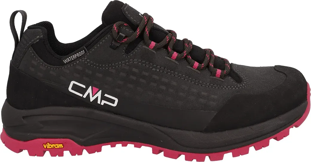 CMP Vertyx Low WP Damen – wasserdichte Trekkingschuhe mit Vibram Grey-Fuxia 4...